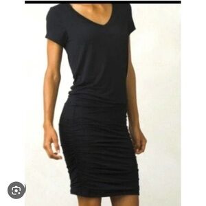 Athleta Topanga Tee Dress Size XL Bottom Side Ruching